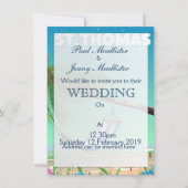 Invitation Îles Vierges américaines St Thomas. (Devant)