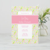 Invitation illusima Peinture Baby shower (Debout devant)