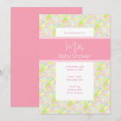 Invitation illusima Peinture Baby shower (Devant / Derrière)