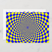 Invitation Illusion d'optique hypnotique (Devant / Derrière)