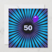 Invitation Illusion optique néon 50e anniversaire (Devant)