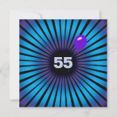 Invitation Illusion optique néon 55e anniversaire (Devant)