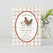 Invitation Illustration à main irrégulière Baby shower chic (Debout devant)