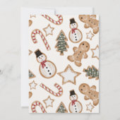 Invitation Illustration amusante fête d'échange de biscuits d (Dos)