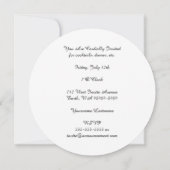 Invitation Illustration Antique de Bouffon Shakespearien (Dos)