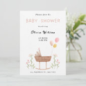 Invitation Illustration aquarelle colorée pastel (Debout devant)