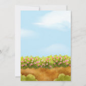 Invitation Illustration Aquarelle Jardinier (Dos)