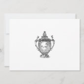 Invitation Illustration artistique vintage (Dos)