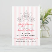 Invitation illustration baby shower Tea Doodle (Debout devant)