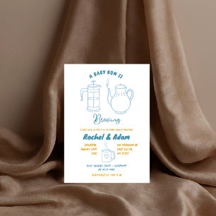 Invitation illustration baby shower Tea Doodle