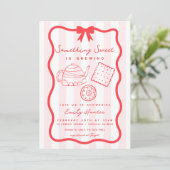 Invitation illustration baby shower Tea Doodle (Debout devant)