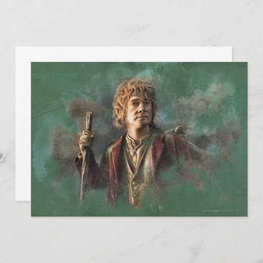 Invitation Illustration BILBO BAGGINS™ (Devant / Derrière)