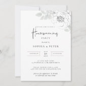 Invitation Illustration botanique Maison Réchauffement (Devant)