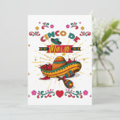 Invitation Illustration Cinco De Mayo, 2/2 (Debout devant)