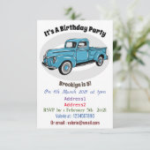 Invitation Illustration classique de la caricature pour camio (Debout devant)