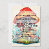 Invitation Illustration Creative Mushroom fête d'anniversaire (Devant)