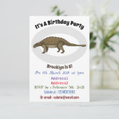 Invitation Illustration d'Ankylosaurus (Debout devant)