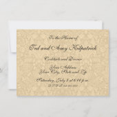 Invitation Illustration d'antiquité de Mère Goose Child (Dos)