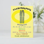 Invitation Illustration d'Asparagus (Debout devant)