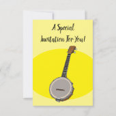 Invitation Illustration de Banjo (Dos)