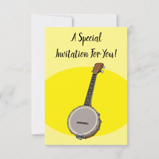 Invitation Illustration de Banjo (Dos)