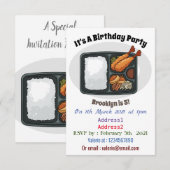 Invitation Illustration de Bento (Devant / Derrière)