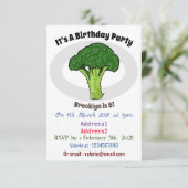 Invitation Illustration de Broccoli (Debout devant)