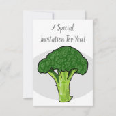 Invitation Illustration de Broccoli (Dos)