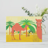 Invitation Illustration de chameaux (Debout devant)