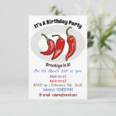 Invitation Illustration de chili (Debout devant)