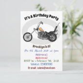 Invitation Illustration de Chopper Motorcycle 1950 (Debout devant)