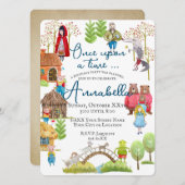 Invitation Illustration de contes folkloriques et de fées cla (Devant / Derrière)