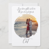 Invitation Illustration de couple à l'aquarelle élégante pour (Dos)