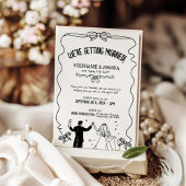 Invitation Illustration de couple mignon à jouer Enregistrer