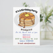 Invitation Illustration de dessin animé de Pancake (Debout devant)