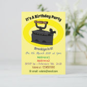 Invitation Illustration de dessin en fer de Charbon (Debout devant)