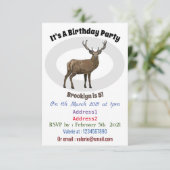 Invitation Illustration de dessin sur le cerf (Debout devant)