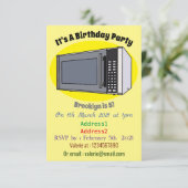 Invitation Illustration de dessin sur micro-ondes (Debout devant)