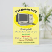 Invitation Illustration de dessin sur ordinateur (Debout devant)