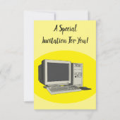 Invitation Illustration de dessin sur ordinateur (Dos)