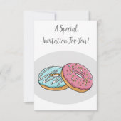 Invitation Illustration de Donut (Dos)