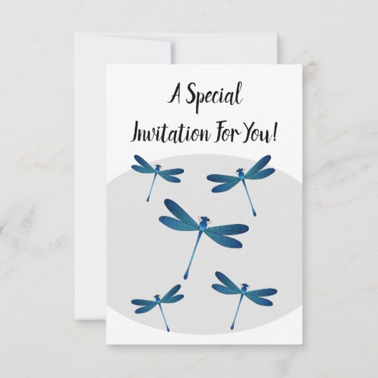 Invitation Illustration de dragonfly (Dos)