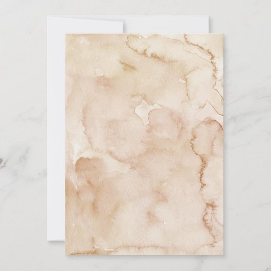 Invitation Illustration de fête d'anniversaire de café (Dos)