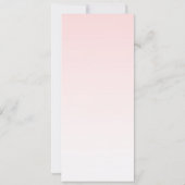 Invitation Illustration de Flamant rose rose mou (Dos)