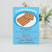 Invitation Illustration de gaufre (Debout devant)