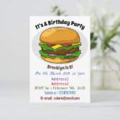 Invitation Illustration de Hamburger (Debout devant)