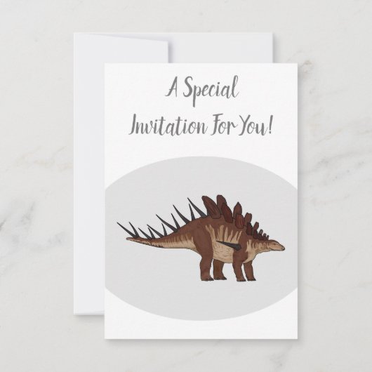 Invitation Illustration de Kentrosaurus (Dos)