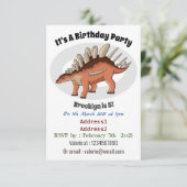 Invitation Illustration de Kentrosaurus (Debout devant)