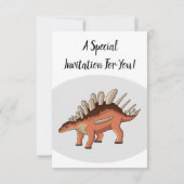 Invitation Illustration de Kentrosaurus (Dos)