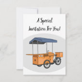 Invitation Illustration de la carotte de vélo (Dos)